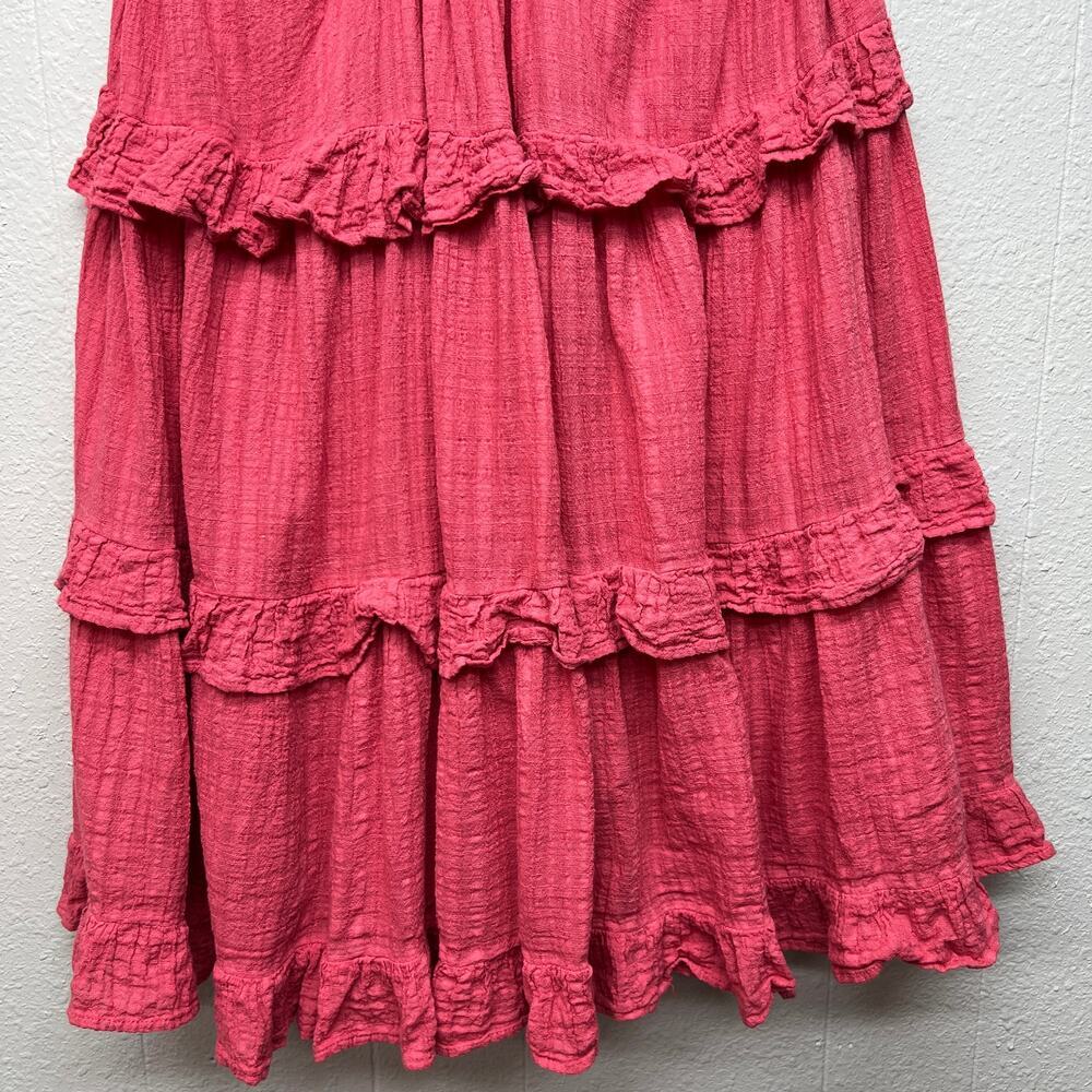 August Tiered Mini Dress Womens XS/S Fairy Boho Chic Cottagecore Beachy Festival - Picture 8 of 16